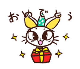rabbicat sticker #3886551