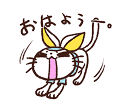 rabbicat sticker #3886553