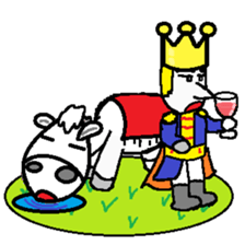 Prince on a white horse sticker #3886582