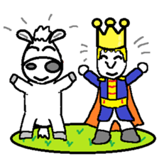 Prince on a white horse sticker #3886592