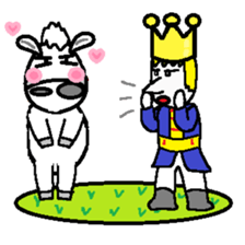 Prince on a white horse sticker #3886594