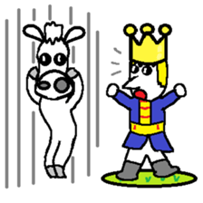 Prince on a white horse sticker #3886596