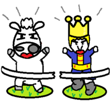 Prince on a white horse sticker #3886600