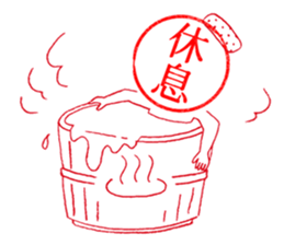 Hanko-san  (Stamp on Stamp) sticker #3887917