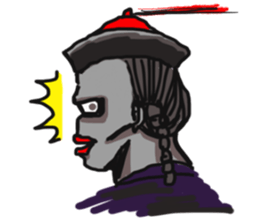 When Chinese Vampire meets Zombie sticker #3888369