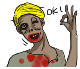 When Chinese Vampire meets Zombie sticker #3888370
