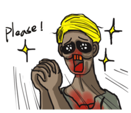 When Chinese Vampire meets Zombie sticker #3888374