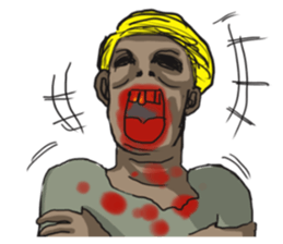 When Chinese Vampire meets Zombie sticker #3888380