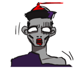When Chinese Vampire meets Zombie sticker #3888385
