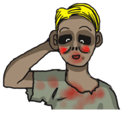 When Chinese Vampire meets Zombie sticker #3888398