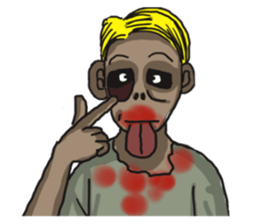 When Chinese Vampire meets Zombie sticker #3888400