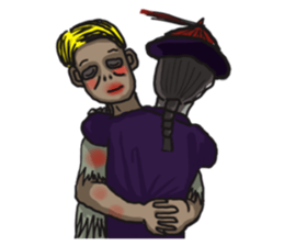 When Chinese Vampire meets Zombie sticker #3888406