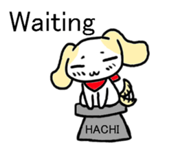 The dog which has intense feelings sticker #3888679