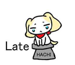 The dog which has intense feelings sticker #3888683