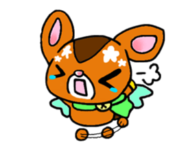 Sticker of too cute Bambi sticker #3889051