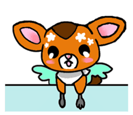 Sticker of too cute Bambi sticker #3889056