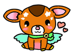 Sticker of too cute Bambi sticker #3889085