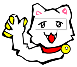 Masquerade Montage Cat sticker #3889453