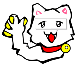 Masquerade Montage Cat sticker #3889453