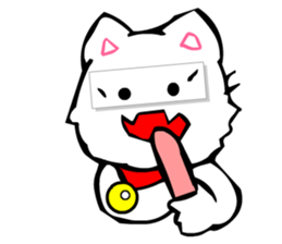 Masquerade Montage Cat sticker #3889454