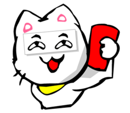 Masquerade Montage Cat sticker #3889457