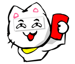 Masquerade Montage Cat sticker #3889457