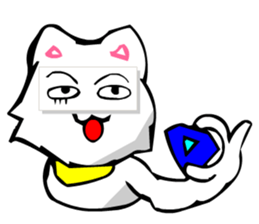 Masquerade Montage Cat sticker #3889458