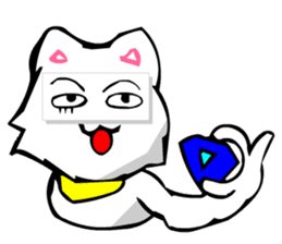 Masquerade Montage Cat sticker #3889458