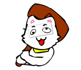 Masquerade Montage Cat sticker #3889459