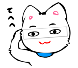 Masquerade Montage Cat sticker #3889469