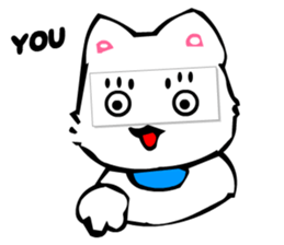 Masquerade Montage Cat sticker #3889470