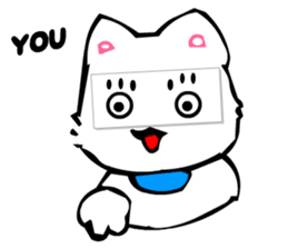 Masquerade Montage Cat sticker #3889470