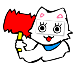 Masquerade Montage Cat sticker #3889475