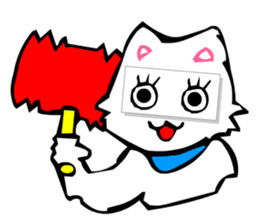 Masquerade Montage Cat sticker #3889475