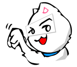 Masquerade Montage Cat sticker #3889477