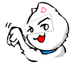 Masquerade Montage Cat sticker #3889477