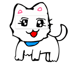 Masquerade Montage Cat sticker #3889480