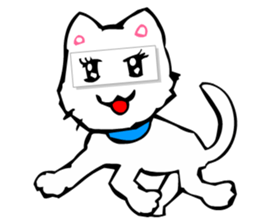 Masquerade Montage Cat sticker #3889481