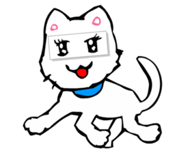 Masquerade Montage Cat sticker #3889481