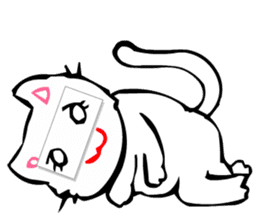 Masquerade Montage Cat sticker #3889482