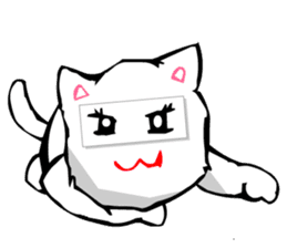 Masquerade Montage Cat sticker #3889483