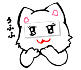 Masquerade Montage Cat sticker #3889485