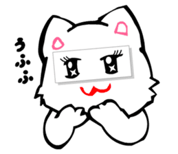 Masquerade Montage Cat sticker #3889485