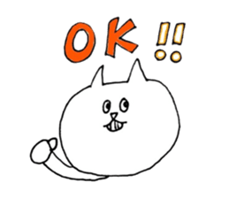 Cute cat loose stamp sticker #3889825