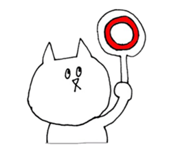 Cute cat loose stamp sticker #3889844