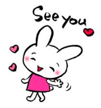 Lovely Cat & Bunny sticker #3890213