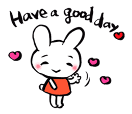 Lovely Cat & Bunny sticker #3890214