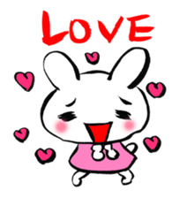 Lovely Cat & Bunny sticker #3890233