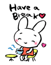 Lovely Cat & Bunny sticker #3890236