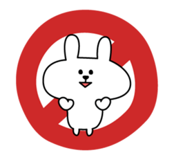 Support of rabbit sticker #3890307